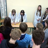 Zajęcia z chemii dla gości ze Szkoły Podstawowej w Nowej Wsi Lęborskiej oraz SGJ