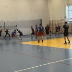 Półfinały Wojewódzkiej Licealiady w piłce ręcznej chłopców - na zdjęciu drużyna LO1