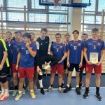 Półfinały Wojewódzkiej Licealiady w piłce ręcznej chłopców - na zdjęciu drużyna LO1