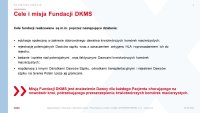 Prezentacja o Fundacji DKMS