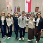 Zespół z I Edycji Debat Uczniowskich Młodzieżowej Rady Miasta Lęborka w Warszawie