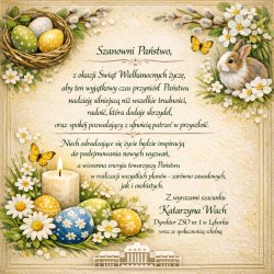 kartka z życzeniami z okazji Świąt Wielkanocnych